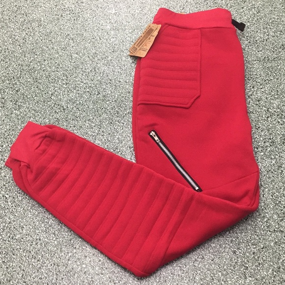 Red Men's Size XL Joggers - Picture 2 of 8